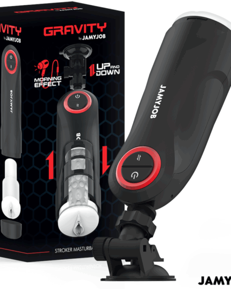 JAMYJOB - GRAVITY AUTOMATIC VAGINA MASTURBATOR 5 THRUSTING MODES AND SOUND EFFECT