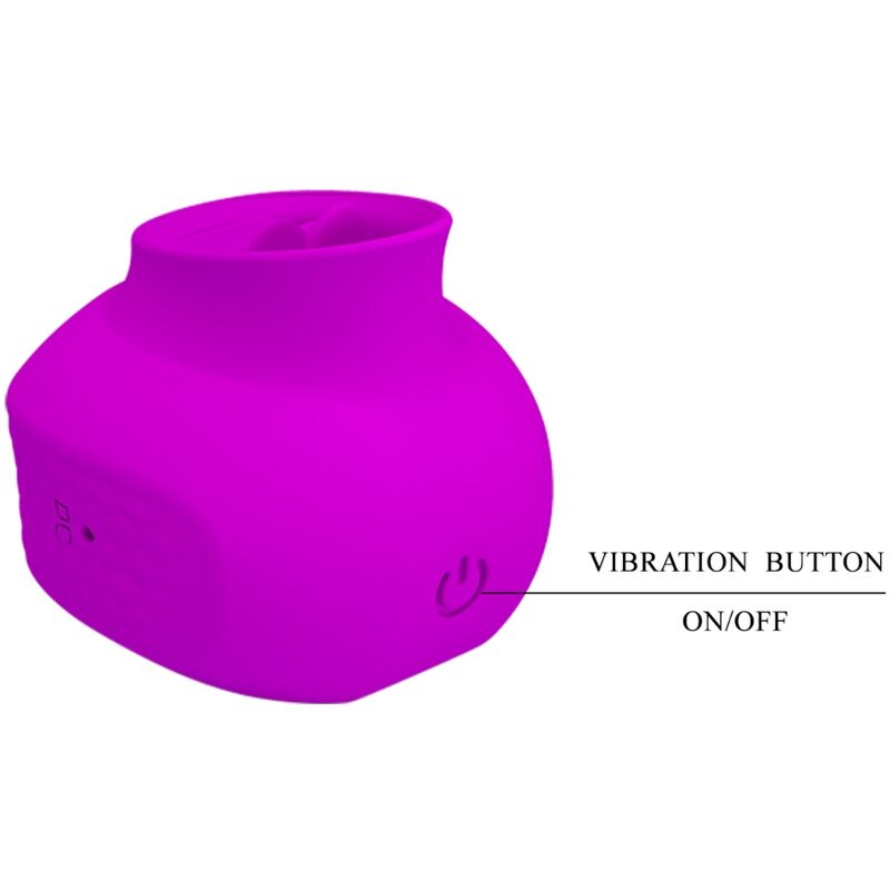 PRETTY LOVE - ESTELLE TONGUE CLITORIS STIMULATOR 12 VIBRATIONS PURPLE - Image 4