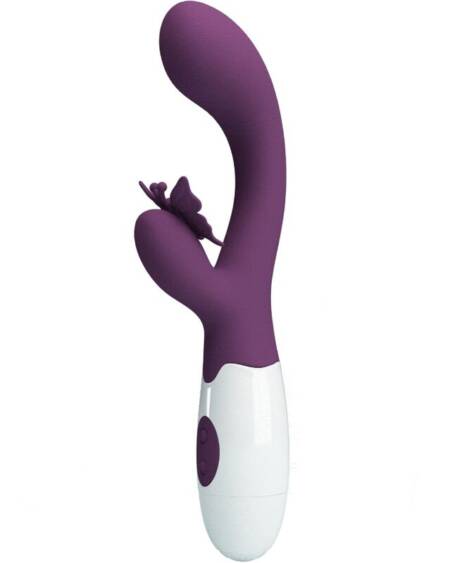 PRETTY LOVE - BUTTERFLY KISS RABBIT VIBRATOR  G-SPOT STIMULATOR PURPLE