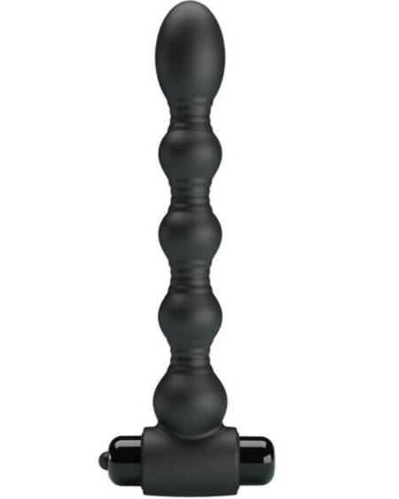 PRETTY LOVE - LYNN SILICONE ANAL PLUG 10 VIBRATIONS BLACK