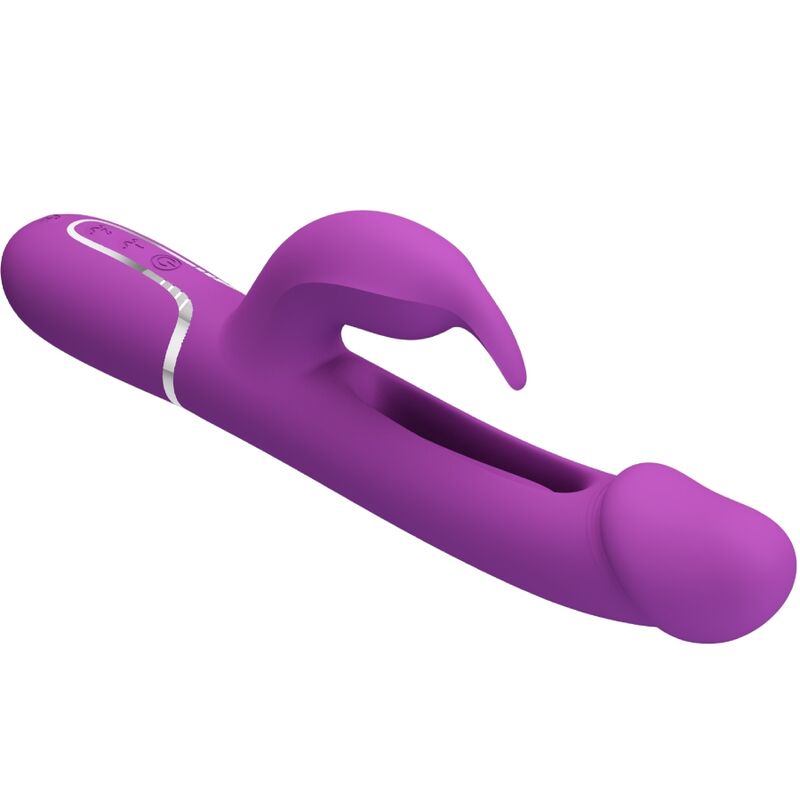 PRETTY LOVE - KAMPAS 3 IN 1 MULTIFUNCTION RABBIT VIBRATOR  PURPLE - Image 4