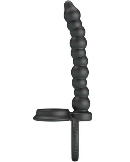 PRETTY LOVE - DILLION DOUBLE PENETRATION COCK RING BLACK