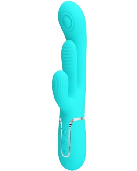 PRETTY LOVE - SHANIA TRIPLE RABBIT MULTIFUNCTION VIBRATOR 3 IN 1 BLUE