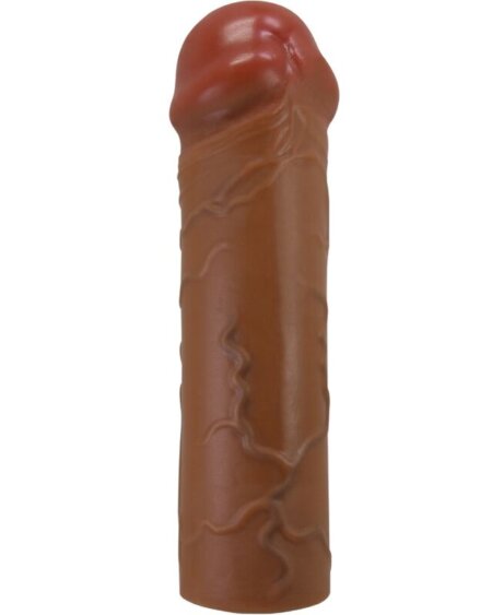 PRETTY LOVE - NILE PENIS SLEEVE WITH 2.5 CM EXTENSION MULATTO