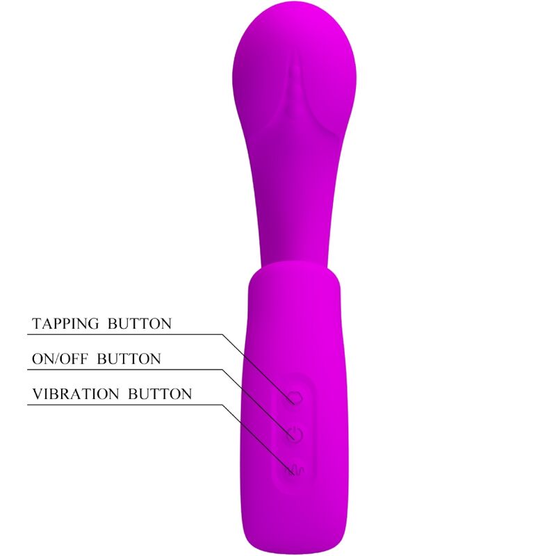 PRETTY LOVE - SIBEL SIBEL G-SPOT VIBRATOR + CLITORIS STIMULATOR 10 VIBRATIONS PURPLE – Bild 4