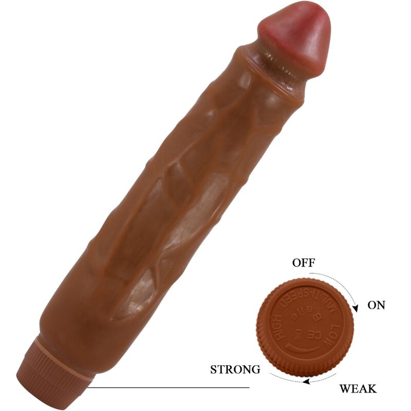 BAILE - JACK REALISTIC VIBRATOR 26 CM MULATTO - Image 4