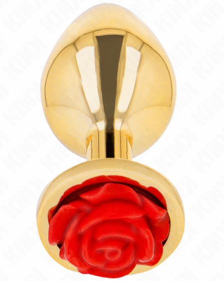 KINK -  PLUG ANAL GOLD ROSE RED SIZE S