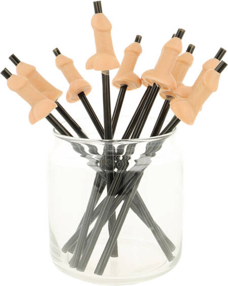 DIABLO PICANTE - BAG OF 10 NATURAL PENIS STRAWS