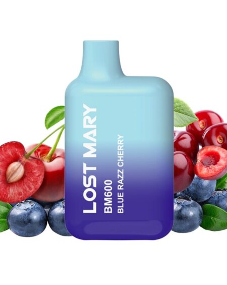 LOST MARY - BM600 NICOTINE VAPER 2% DISPOSABLE BLUE RAZZ CHERRY
