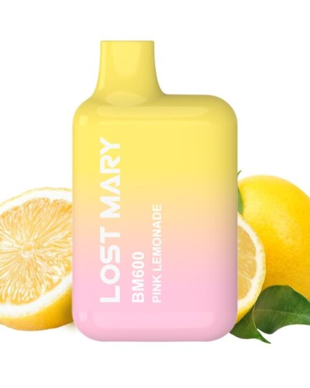 LOST MARY - BM600 NICOTINE VAPER 2% DISPOSABLE PINK LEMONADE