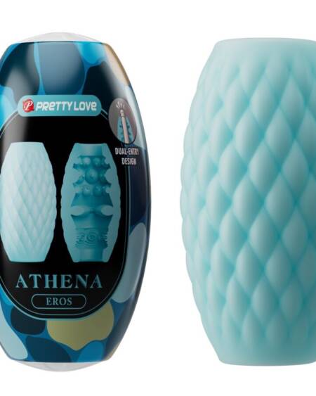 PRETTY LOVE - ATHENA EROS SILICONE MALE MASTURBATOR SKY BLUE
