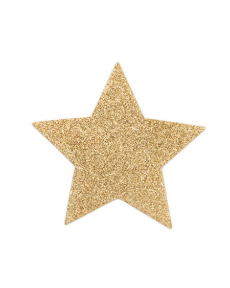 BIJOUX - INDISCRETS FLASH GOLDEN STAR NIPPLE COVERS