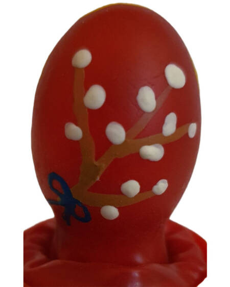 CONDOMERIE - HANDPAINTED NOVELTY CONDOMS EASTER EGG RED