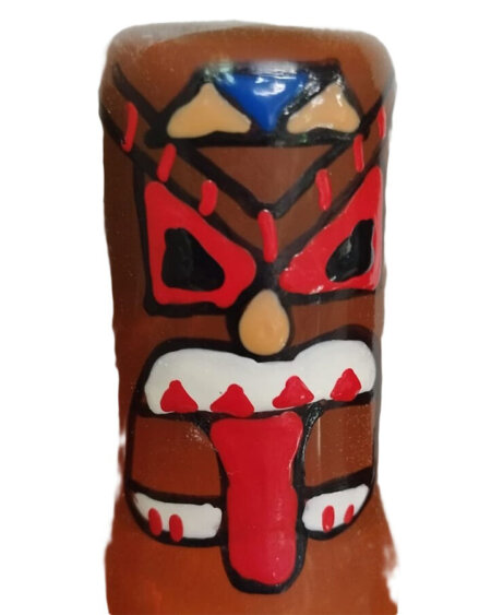 CONDOMERIE - HANDPAINTED NOVELTY CONDOMS TIKI TOTEM-01