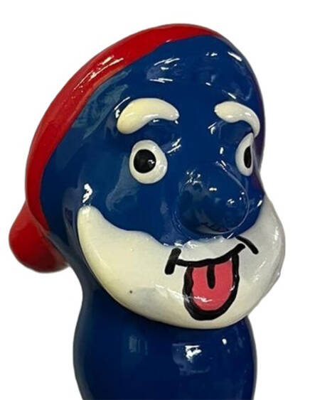 CONDOMERIE - HANDPAINTED NOVELTY CONDOMS BLUE GRANDPA