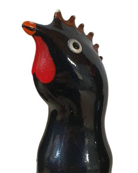 CONDOMERIE - HANDPAINTED NOVELTY CONDOMS BLACK ROOSTER
