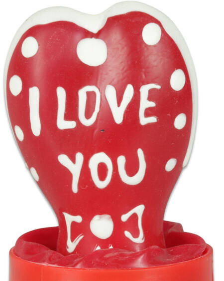 CONDOMERIE - HANDPAINTED NOVELTY CONDOMS HEART - I LOVE YOU MODEL 2