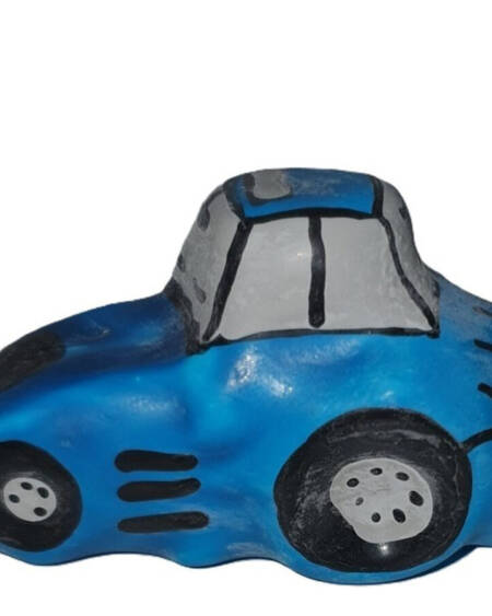 CONDOMERIE - HANDPAINTED NOVELTY CONDOMS TRACTOR BLUE XL