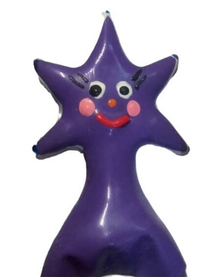CONDOMERIE - HANDPAINTED NOVELTY CONDOMS HAPPY STAR XL