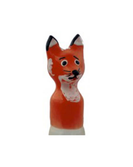 CONDOMERIE - HANDPAINTED NOVELTY CONDOMS FOX BROWN XL