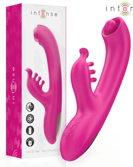 INTENSE - CHRISTINA MULTIFUNCTION RABBIT VIBRATOR 22.5 CM PINK