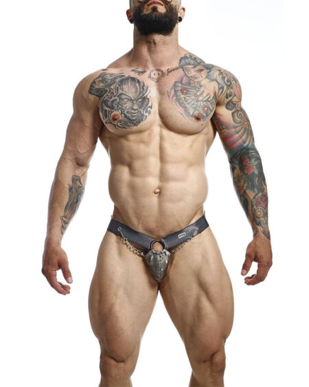 MOB - DNGEON SNAP JOCKSTRAP GRAY ONE SIZE