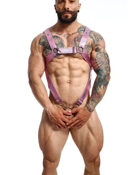 MOB - DNGEON CROSSED PENIS HARNESS ONE SIZE