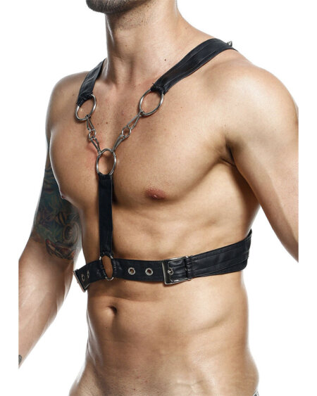 MOB - DNGEON CROSSED BLACK CHAIN HARNESS ONE SIZE
