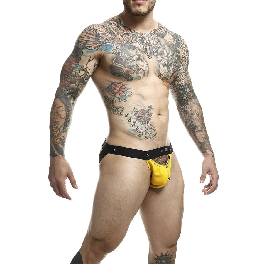 MOB - DNGEON JOCKSTRAP YELLOW SPORTSMAN ONE SIZE – Bild 3