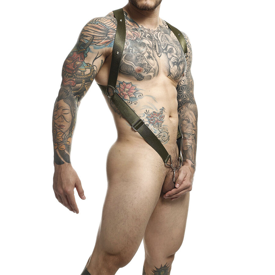 MOB - DNGEON CROSS BACK HARNESS GREEN ONE SIZE – Bild 3