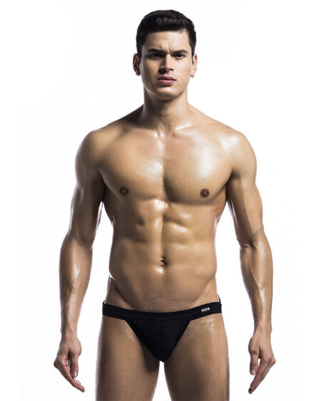 MOB - FETISH JOCKSTRAP SWIMSUIT BLACK SIZE L
