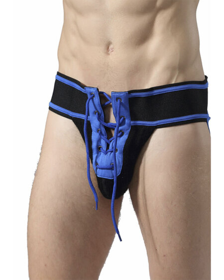 MOB - FETISH JOCKSTRAP FOOTBALL BLUE SIZE L