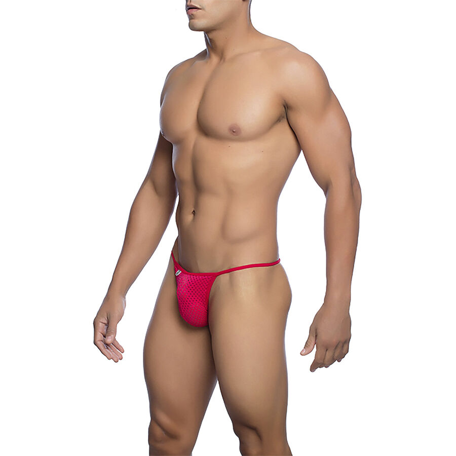 MOB - RED MICROFIBER V-STRING SIZE L/XL - Image 2