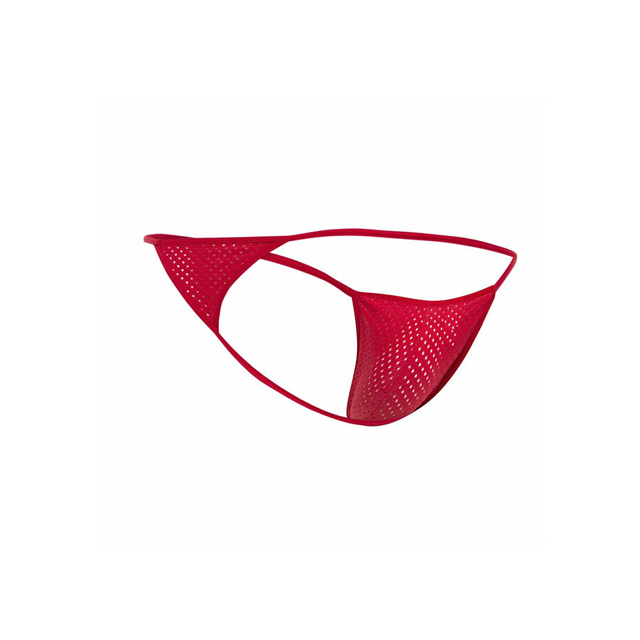 MOB - RED MICROFIBER V-STRING SIZE L/XL - Image 4