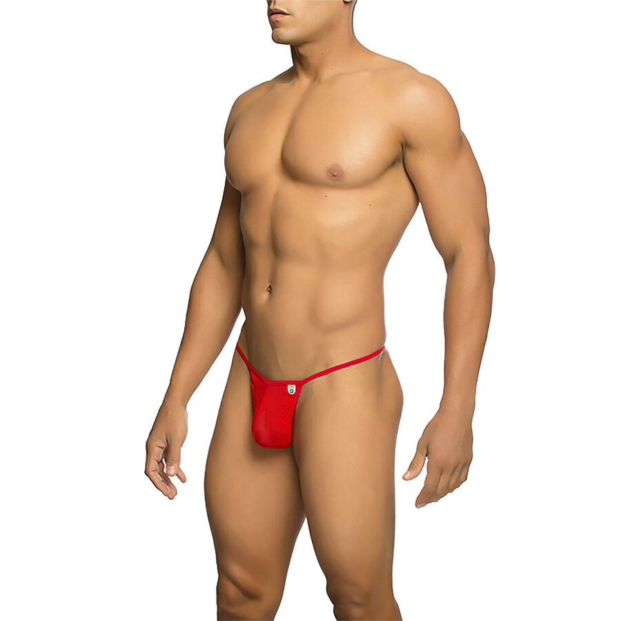 MOB - TRANSPARENT RED T-SHAPED THONG SIZE L/XL - Image 2
