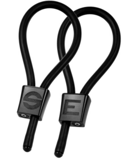 ELECTRASTIM - PRESTIGE ELECTRA LOOPS ADJUSTABLE COCK RINGS BLACK
