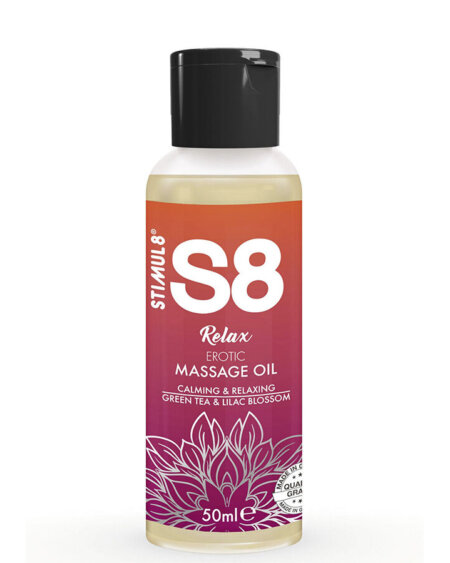 STIMUL8 - S8 RELAX EROTIC MASSAGE OIL GREEN TEA 50 ML