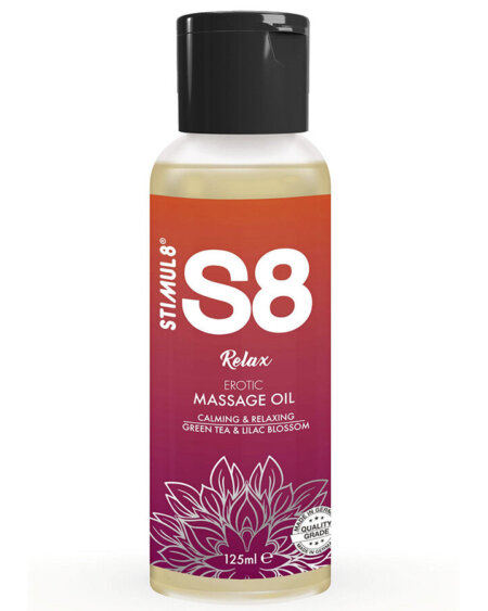 STIMUL8 - S8 RELAX GREEN TEA MASSAGE OIL 125 ML
