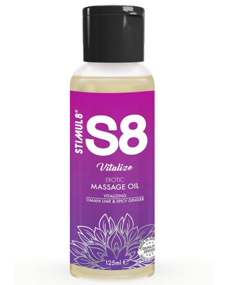 STIMUL8 - S8 VITALIZE LIME MASSAGE OIL 125 ML