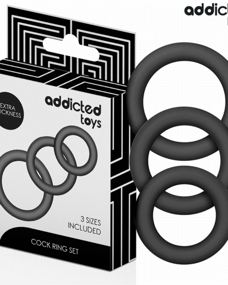 ADDICTED TOYS - SET OF SILICONE RINGS MODEL 1