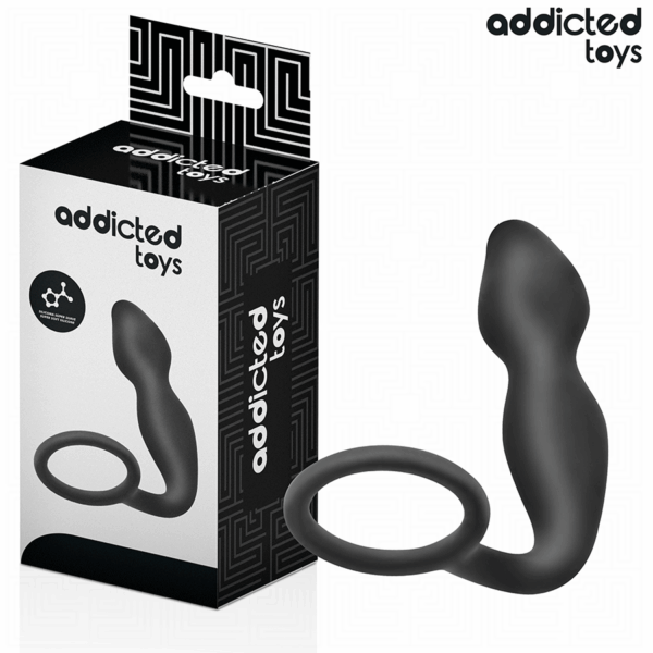 ADDICTED TOYS - ANAL PLUG WITH RING SILICONE MODEL 2