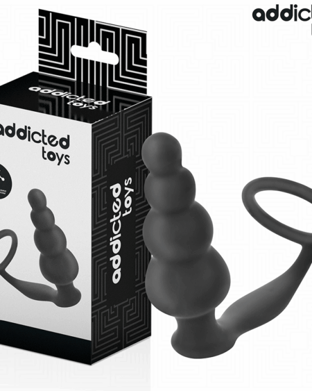 ADDICTED TOYS - ANAL PLUG WITH RING SILICONE MODEL 5
