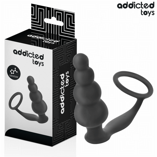 ADDICTED TOYS - ANAL PLUG WITH RING SILICONE MODEL 5
