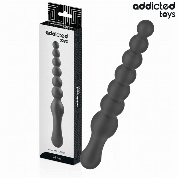 ADDICTED TOYS - DOUBLE ANAL MASSAGER SILICONE 24 CM