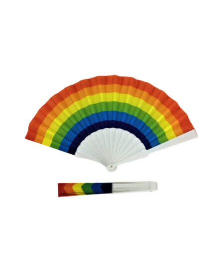 PRIDE - RAINBOW FLAG WOODEN FAN