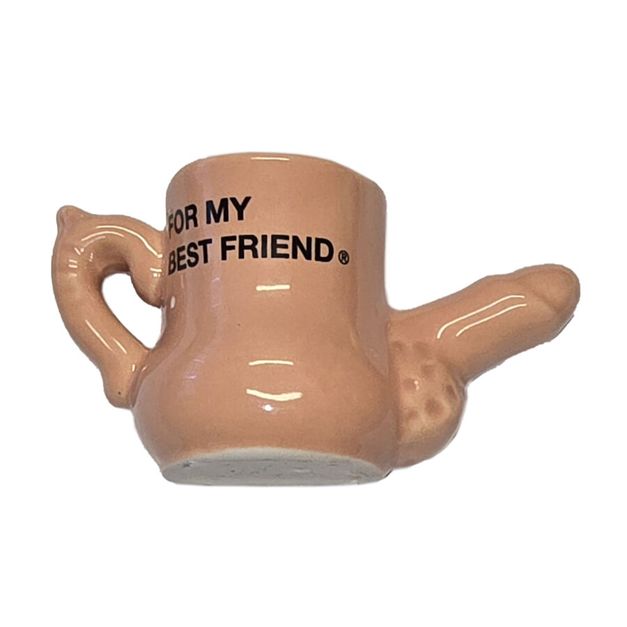 DIABLO PICANTE  CERAMIC MUG MAGNET WITH RAISED PENIS “FOR MY BEST FRIEND”
