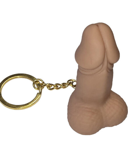 DIABLO PICANTE - WHISTLE KEYCHAIN IN THE SHAPE OF A PENIS IN FLESH COLOR