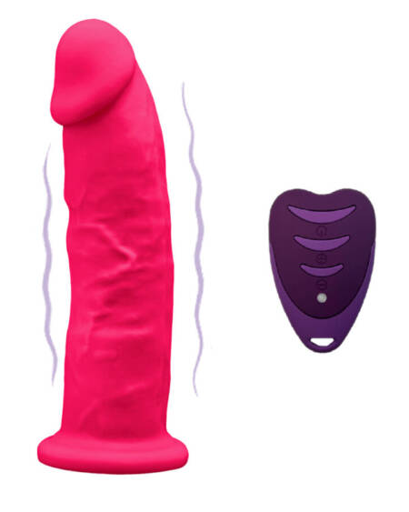 SILEXD - REALISTIC PENIS MODEL 2 PINK + REMOTE CONTROL LRS 17 CM