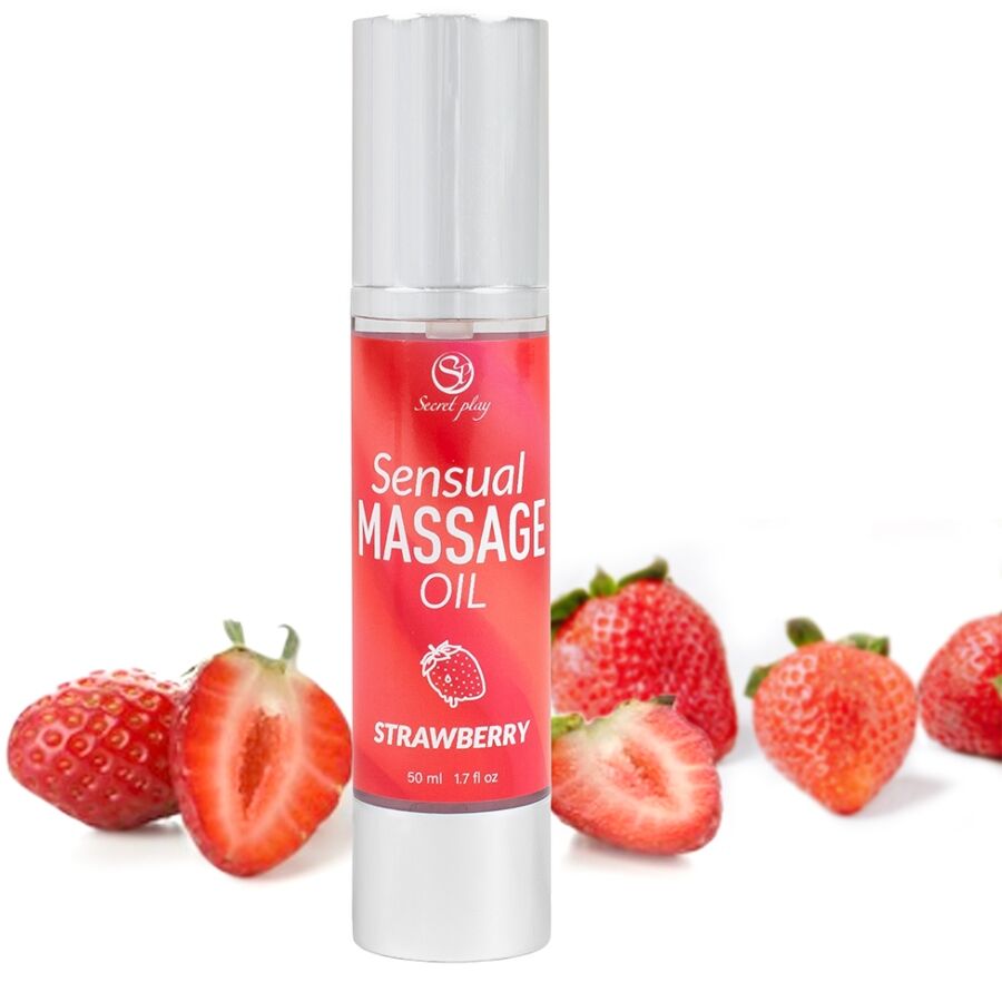 SECRETPLAY - STRAWBERRY MASSAGE OIL – Bild 3