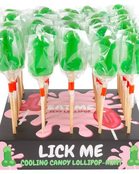 SECRETPLAY - MINT CANDY PENIS LOLLIPOP DISPLAY WITH COLD EFFECT (40 UNITS)